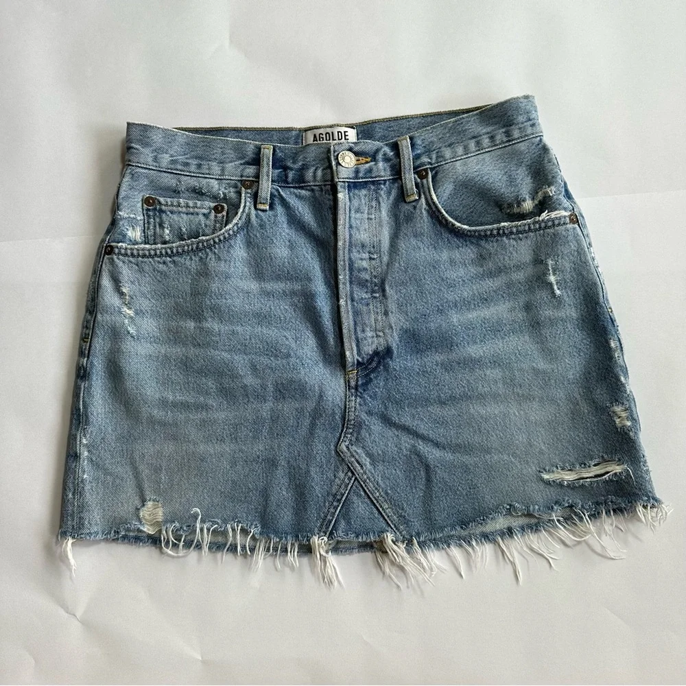 AGOLDE‎ Quinn Mini Skirt in Swapmeet Size 28